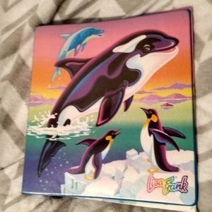 Vintage Lisa Frank 3 ring binder/folder bundle Max Splash Whale